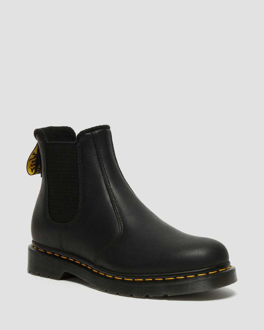 Dr. Martens 2976 Warmwair Deri Erkek Chelsea Bot - Bot Siyah |ZXFNG4926|